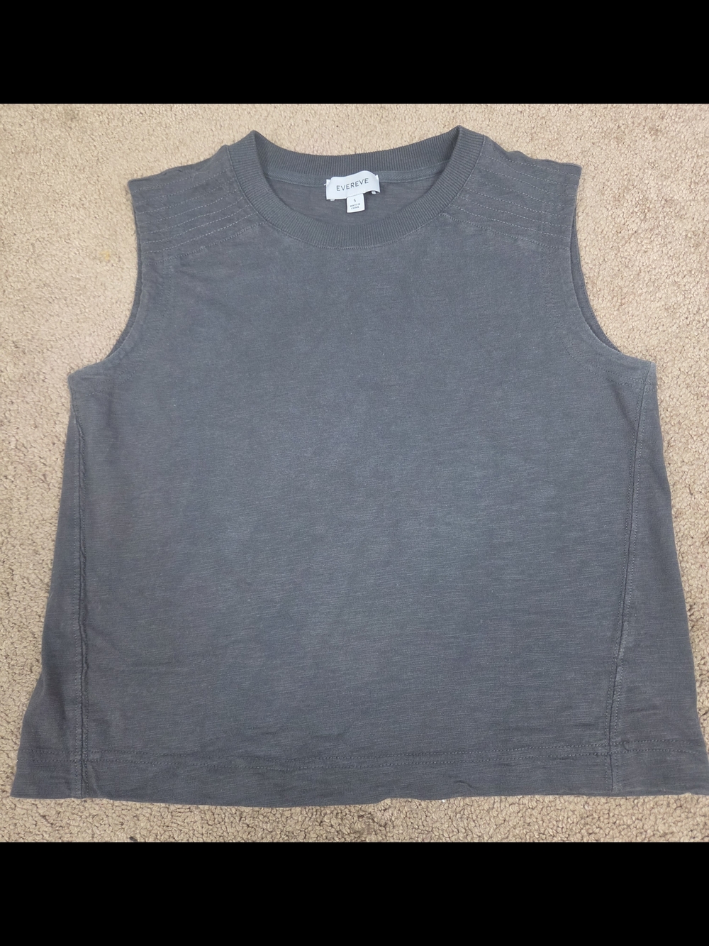 Evereve Slate Ribbed Crewneck Top